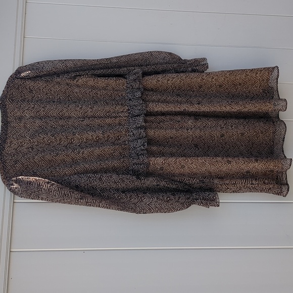 & Other Stories Paris Atelier zig zag ruffle sheer mini dress Size 12 - Picture 7 of 7